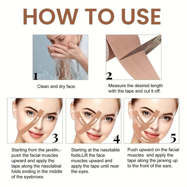 Face Tape - Anti Wrinkles Patches, Face Eye Neck Lift Tap
