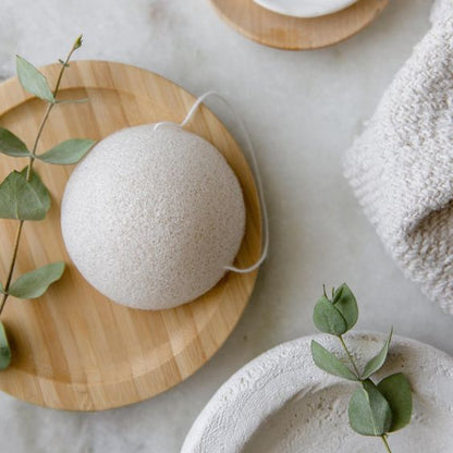 Natural Konjac Facial Sponges - for Gentle Face Cleansing and Exfoliation