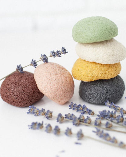 Natural Konjac Facial Sponges - for Gentle Face Cleansing and Exfoliation